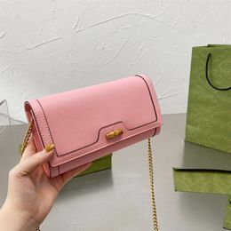 2021 brand luxury chain bag cowhide material messenger bag handbag mini bamboo decoration bag 19 10cm294E