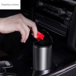 Baseus alloy car dustbin storage bin Organiser car accessories