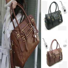 Evening Bags Handbag Fashion Women Elegant Faux Leather Shoulder Bag Rivet Bear Decor Crossbody Tote