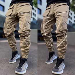 Pantaloni da uomo di design con motivo a pannelli Pantaloni sportivi con coulisse sciolti Pantaloni cargo casual Pantaloni sportivi per uomo Donna Harem Pantaloni da jogging con molte tasche