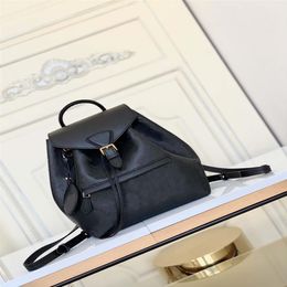 new embossed leather BACKPACK elegant lady genuine cowhide top quality canvas buckle handbag satchel shoulder bag with charm vinta3067