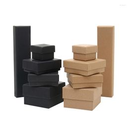 Jewellery Pouches 1PC Cardboard Ring Necklace Bracelets Earring Gift Packaging Boxes Sponge Protection Box Accessories