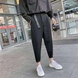 Men's Pants Autumn Winter Mens Harem Heavyweight 2022 Men Casual Belts Streetwear Baggy Joggers Fashion Woman Trousers Plus Size