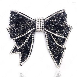 Anklets 1 Pair Of Black Rhinestone Applique Accessories For Wedding Bridal Dress Hats