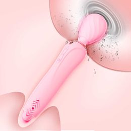 Beauty Items 25cm Magic Wand Stretching Tail Vibrator For Women Nipple Clit Stimulator Vaginal Anal Plug sexy Toy Big Dildo Female Masturbator