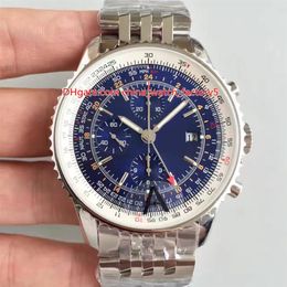 3 Style Quality JF Maker Men's 46mm World GMT 46 Chronograph A24322121C2A1 Swiss ETA 7750 Movement Automatic Mens Watch 268S