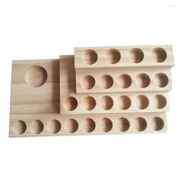 Storage Bottles Wooden Essential Oils Rack Shelf Nail Polish Display Holder Organiser