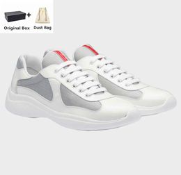 Top 23S/S America Cup Low Top Sneakers Shoes Fabric Patent Leather Men Rubber Sole Bike Fabric Wholesale Discount Skateboard Walking I0