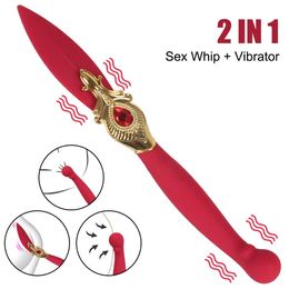 Beauty Items OLO sexy Toys for Women Feather Pen Shaped Vibrator Female Masturbator Whip Clitoris G-spot Stimulator 9 Modes Anal Plug