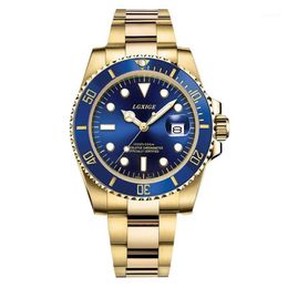 Submarine role Gold watch men sports watches 40MM quartz watch waterproof 50M sport watches1266B