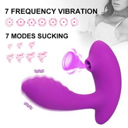 Beauty Items Female Vibrators for Women G Spot Vagina Clitoris Stimulator Nipple Sucker Sucking Dildo Remote Control Masturbators sexy Toys