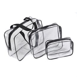 Designer-Transparent PVC Bags Travel Organiser Clear Makeup Bag Beautician Cosmetic Bag Beauty Case Toiletry Make Up Pouch Wash Ba3024