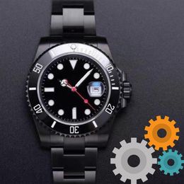 Factory Automatic Mechanical Wristwatch Sapphire Glass Ceramic Bezel Date Stainless Steel Full Black 40mm 116610LN 116610 Mens Wat192T