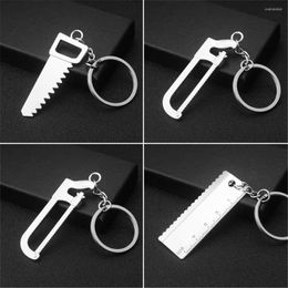 Keychains Zinc Alloy Tool Pendant Spanner Hammer Saw Axe Wrench Electrodrill Keychain Car Keyring Charms Fashion Men Women Bag Ornaments