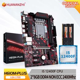HUANANZHI H610M PLUS Motherboard M-ATX with Intel LGA 1700 Core i5 12400F with 2 8G DDR4 NON ECC Memory combo kit M.2 NVME