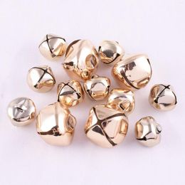 Party Supplies 15/30pcs Gold Christmas Jingle Bells Craft Charms DIY Jewellery Making For Wreath Holiday Home Wedding