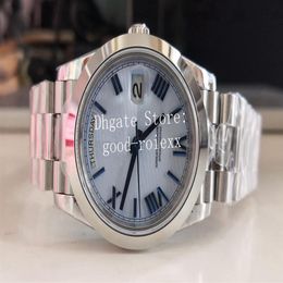 12 Style Watches For Men Smooth Bezel Watch BP Factory Automatic 2813 Steel Time Day Date 228206 Green Light Blue Black Crystal 21182G