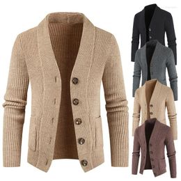 Men's Sweaters 2023 Winter Men's Knitted Cardigan Coat Korean Fashion Street Dress Button Japanese Sweater Single Breasted Wear