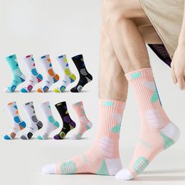 Men's Socks Basketball Mid-length Men's Non-slip Breathable Sports Professional Towel Bottom Thickened Elastic Wrap For Running