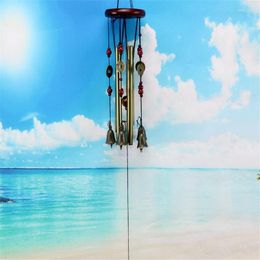 Decorative Figurines Home Wind Chime Wall Hanging Decor Chapel Bells Outdoor Living Chimes Yard Antique Amazing Garden Tubes Copper
