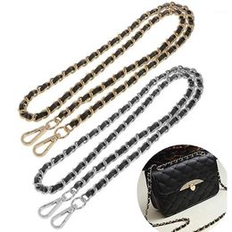 Bag Parts & Accessories Synthetic Leather Metal Chain Replacement Interchangeable Shoulder Strap Accessories1296Y