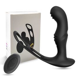Beauty Items 10 male Wibrator anal Remote Massage speed prostate Delay ejaculation Cock. ring Core stimulate cap butt