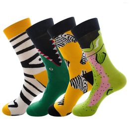 Men's Socks Autumn And Winter Men's Women's Fashionable Colourful Animal Series Personalised Couple 5 Men