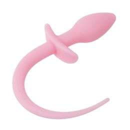 Beauty Items Glow In The Dark Silicone Anal Plug Tail sexy Toy