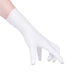 30 pieces in Food Grade White Industrial Disposable Nitrile Gloves Latex Free For Bakery Salon Delivery Household Cleaning