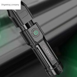 Portable Flashlight Strong Light High-power Rechargeable Zoom Outdoor LED Flashlight for NISSAN QASHQAI J10 J11 Accessories