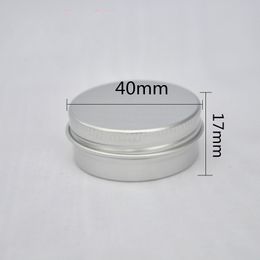 15g cream jar thread round sealing small Aluminium box DIY lip balm Aluminium can cosmetic packaging metal tins