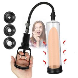 Sex massager Male Penis Pump Toys For Man Enlarger Vacuum Masturbation Extender Trainer Adults Products