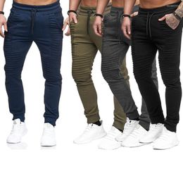 Herrenhosen, Herren-Freizeitsport, personalisierte Hip-Hop-Streifen-Fitness-Baumwoll-Leggings