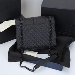 5A enverlope bag women luxury designers bags 2022 cowhide patent leather handbag classic fashon gold chain crossbody wallet wholes232R