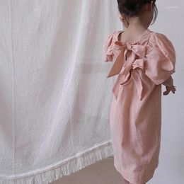 Girl Dresses 2022 Brand 1-6 Yrs Baby Girls Korean Japan Style Summer Kids Cotton Dress Clothing Causal Princess