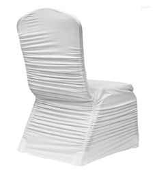 Chair Covers Marious 30pcs/lot Ruffle Cover Spandex Lycra For Wedding Decoration