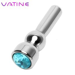 Sex toy massager VATINE Random color Masturbator Urethral Dilators Catheters Sounds Stainless Steel Diamond Penis Plug Toys for Men