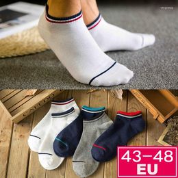 Men's Socks 10PCS 5 Pairs Plus Size Men Boat Fashion Low Cut Ankle Summer 43-48