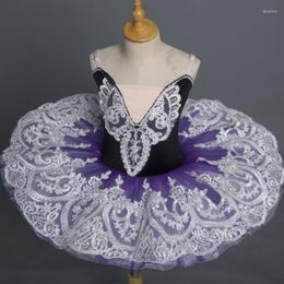 Stage Wear Tutu Ballet Dress Children Girls Adulto Professional Pancake Costumes Ballerina Kids Performance Fluffy