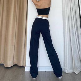 Men Jeans European and American Street Style Straight Women High Waist Drape Niche Y2K Girl Long Casual Pants
