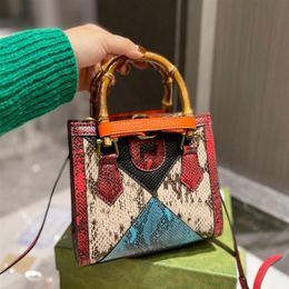 Diana Bamboo tote bag designers handbag Genuine leather Shoulder Bags womens Purse Fashion pochette221E