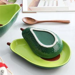 Plates Home Novelty Avocado Carrot Plate Candy Fruit Salad Porcelain Dessert Simple Cute Fashion Table Decorator