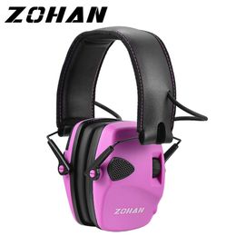 Headphones Earphones ZOHAN electronic hearing protection shooting Earmuffs Ear Protection Hunting protective Anti-noise headphone for women ear muff 221101