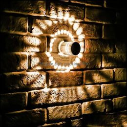 Wall Lamp Home Deco El Supplies Garden Led 3W Rgb Wireless Aluminum Sconce Creative Lights For Stair Bathroom Bedroom Oth05