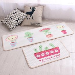 Carpets Kids Funny Sunflower Cactus Rugs Kitchen For Baby Home Living Room Large Hallway Door Floor Bathroom WC Toilet Bath Mats