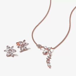 Botanical Garden Cluster Pendant Necklace Studs Earrings charm DIY fit Pandora New Jewellery