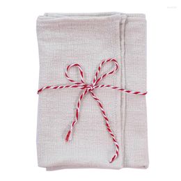 Table Napkin Customised Wrinkled Cloth Linen Feel Servilleta Restaurant Wedding Banquet Decor 10 Pieces Supplies Dinner