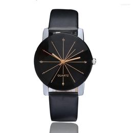 Wristwatches Fashion Multiple Colour Couple's Quartz Watches Convex Radial Belt Leisure Men's And Women's Watch Bracelet