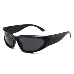 Sunglasses Sunglasses Wrap Around Fashion For Men Women Trendy Swift Oval Dark Futuristic Shades Glasses Eyeglasses T2201295