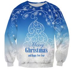 HOT Men Hoodies & Sweatshirts Autumn/winter New 3D Print Christmas Hoodie European and American Loose Pullover Sweater 011